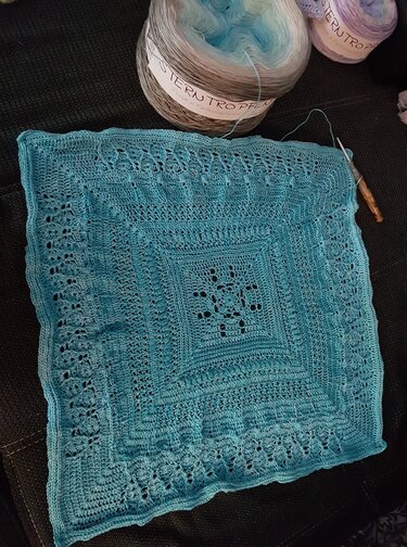 Anleitung Sterntropfens Decke Kuschelwuschel - Häkeln