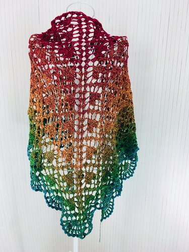 Tuch "Herzliebe" mit 1 BOBBEL-COTTON XTRA von Woolly Hugs häkeln