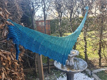 Zackentuch "Mein kleiner Stern": Häkelanleitung