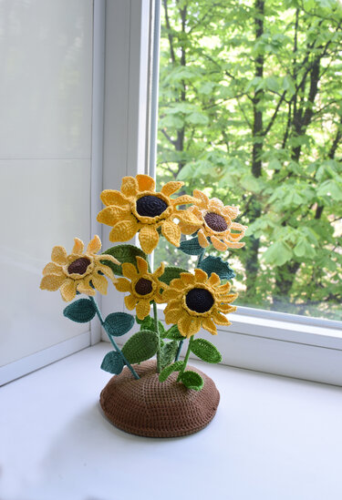 Sunflowers - Crochet