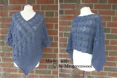 Strickanleitung für Poncho "Wave"