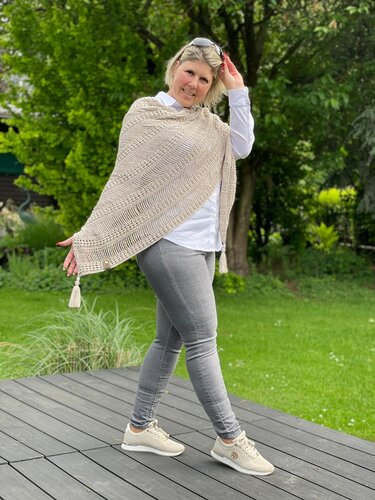Häkelanleitung asymmetrisches Tuch Lovly