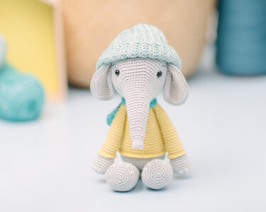 Elephant amigurumi pattern,  Elephant crochet pattern, PDF