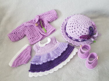 Häkelanleitung, Liani das Lavendelmädchen - Häkeln