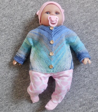 Schräg gestricktes Jäckchen "Lisa" - Stricken