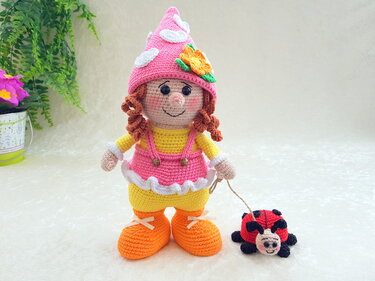 Häkelanleitung - Gartenzwerg Ida