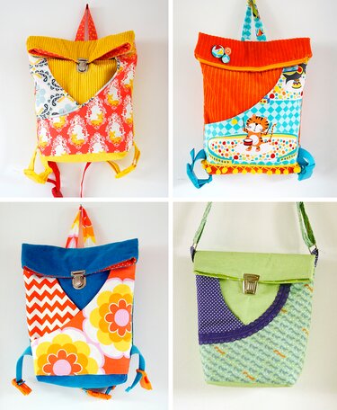 Kindergartentasche - Kinder Rucksack - Nähen