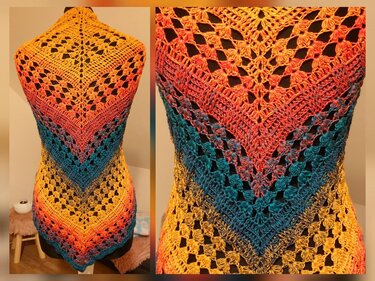 Tuch Tamina häkeln Dreieckstuch Häkeltuch