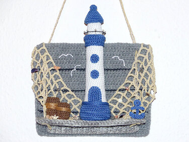 Crochet Pattern door hanger lighthouse