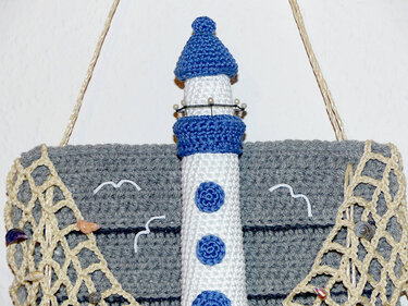 Crochet Pattern door hanger lighthouse