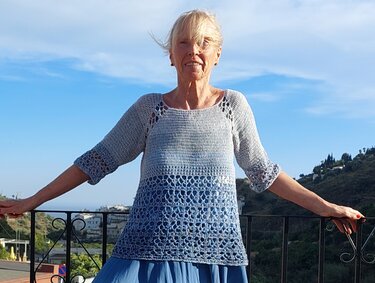 Shirt, Tunika "Sun Dance", RVO, alle Größen, häkeln