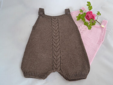 STRICKANLEITUNG 5 * Baby Strampler, Body, Sommerhose in 3 Größen