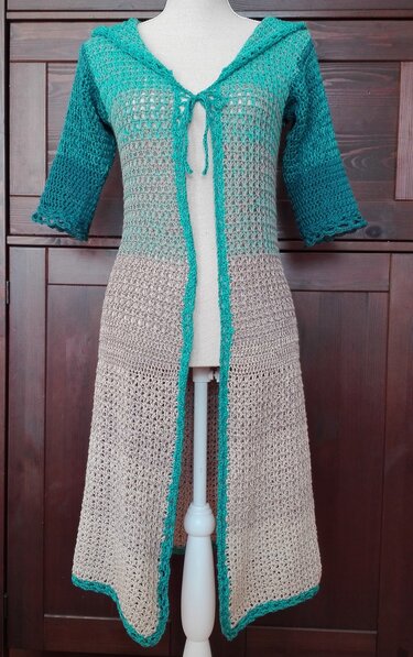 Kleid, Weste (Gr. S-L) oder Mantel mit Kapuze (Gr. S) 2-Bobbel-Projekt - Bild 3