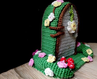 Häkelanleitung Wichteltür mit Beleuchtung