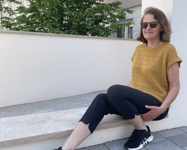 Strickanleitung Sommerpulli Kjra Damen Gr 36 - 48