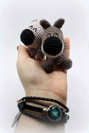 Mini-Grinsehunde von LaCritza - Häkeln