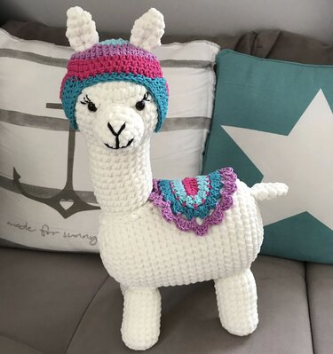 Luisa, das Drama-Lama - Häkelanleitung in deutscher Sprache