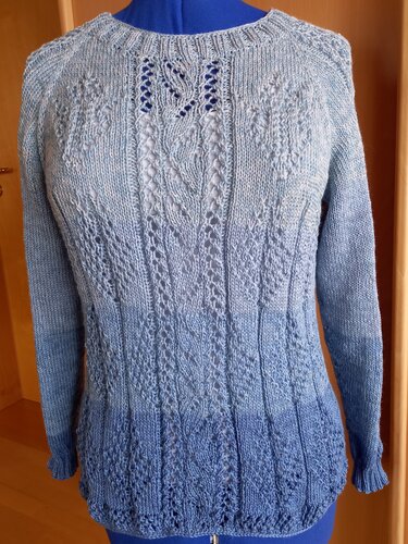 Anleitung RVO-Ajour-Pulli "Sylt" Größe S-XXXXL - Stricken