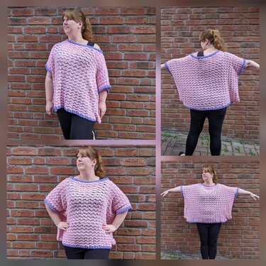 Summer hug - Oversize Sommerpullover oder T-Shirt häkeln in allen Größen