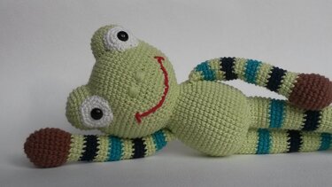 Schön-Wetter-Frosch Fridolin - Häkeln