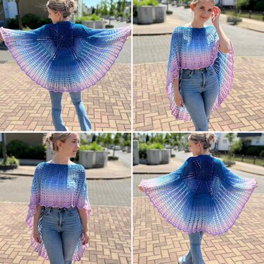 Häkelanleitung Poncho "Piratenbraut" - Bild 6