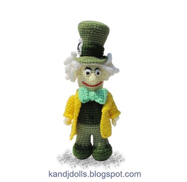 Mad Hatter, Amigurumi Crochet Pattern