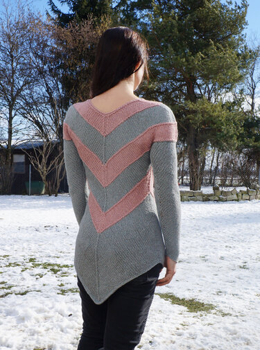 Pullover zackig - Stricken