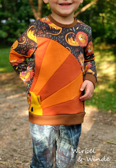 Moldüsershirt Ivo mit Teilungen für Jungs (86-146 Nähanleitung & Schnitt)