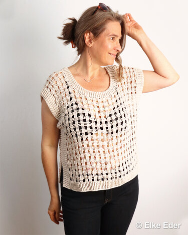 Vest, Top, Shirt, Slipover „Aruna“ - Crochet Pattern - Image 5