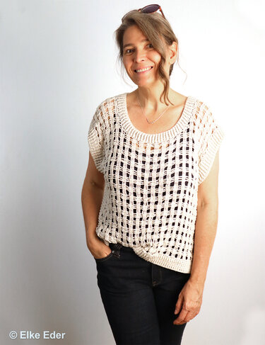 Vest, Top, Shirt, Slipover „Aruna“ - Crochet Pattern - Image 6