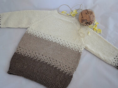 Strickanleitung * Kinderpullover * 3 Größen * RVO