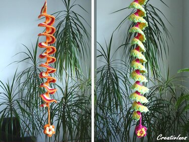 Anleitung Windspinner mit Blume und variablen Abschlusskanten