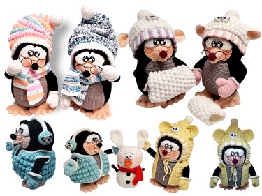 Häkelanleitung "Familie Buddel" *Winter Edition*