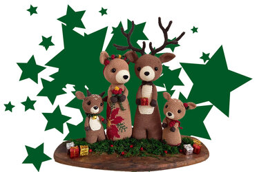 Rentierfamilie Häkelanleitung
