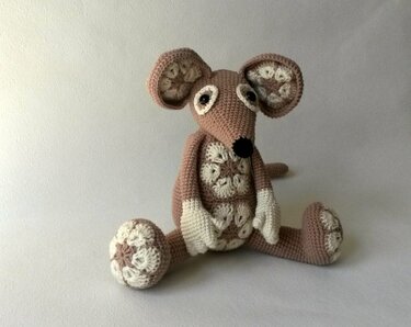 Häkelanleitung Blumenmausi