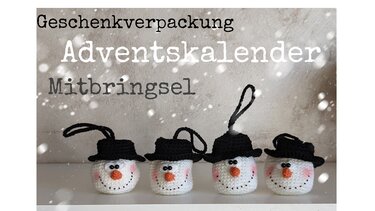 Schneemann Verpackung / Adventskalender / Mitbringsel