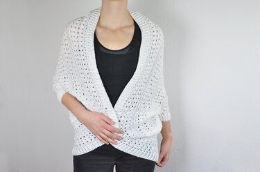 Crochet pattern light summer jacket TIANA (S/M, L/XL)