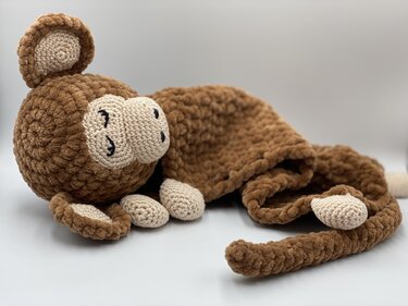 Crochet Pattern - comforter monkey (cuddly monkey)