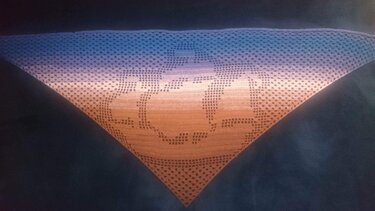 Motivtuch Schiff für Kinder, Kindertuch, Dreieckstuch, Häkelanleitung