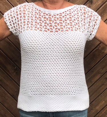 Sommertop in 3 Mustern -Häkelanleitung
