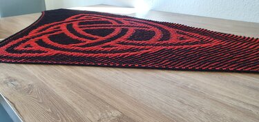 Celtic Knot, Shadow Knitting, Illusion Knitting, Motif Shawl