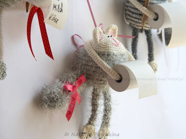 Häkelanleitung für Anfänger - Notizhalter Katze-Maus - Bild 2