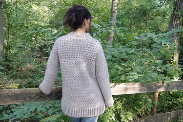 Häkelpullover NATUR (Oversize / Unisize - leicht an alle Größen anzupassen) - Häkeln
