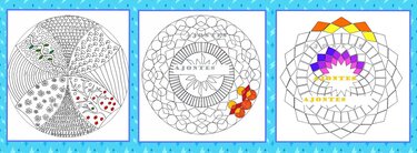 Ausmalbilder - Mandalas  - Basteln