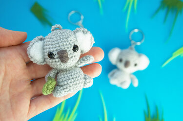 Kenny der Koala Schlüsselanhänger Amigurumi Häkelanleitung