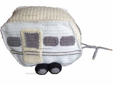 gehäkelter Wohnwagen Stellplatz/Campingplatz „ Modern Caravan „ Anleitung - Häkeln