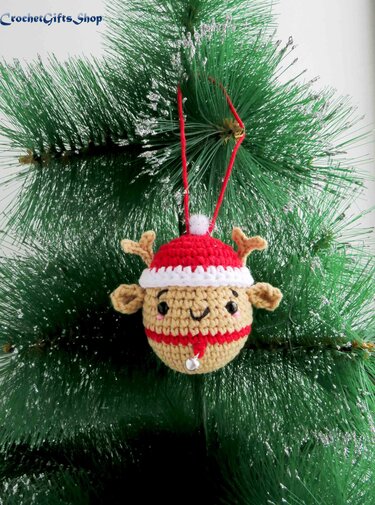Crochet Pattern Christmas ornament Santa Claus and friends