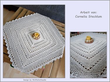 Häkelanleitung Mitteldecke "Sonnenlicht"