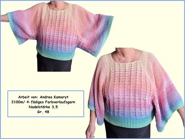 Häkelanleitung Poncho-Pulli "Lucy" - Bild 6