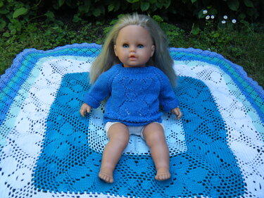 Crochet pattern Babyblanket "smiling flowers"